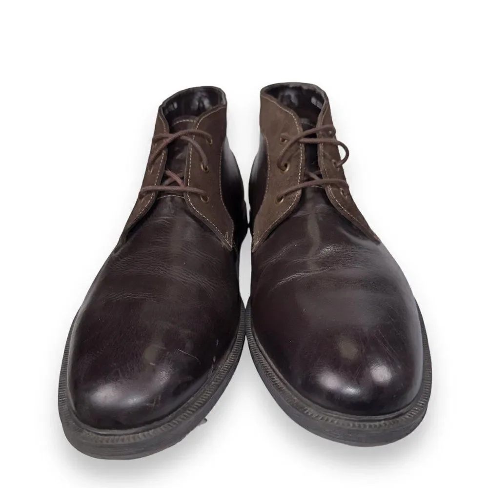 Stacy Adams Delaney Leather / Suede Chukka‎ Boots Brown 25053-200 Men's 11.5M